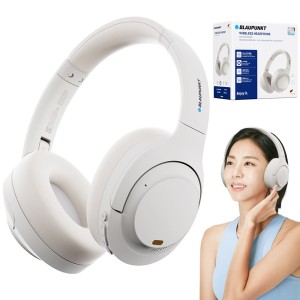 블라우풍트 블루투스헤드셋 유선 무선 헤드폰 노이즈캔슬링 멀티페어링 BLP-BH251 화이트